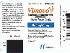Image result for Esomeprazol Vimovo Auxillary Label