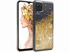 Image result for Samsung Galaxy A12 Gold Glitter Case