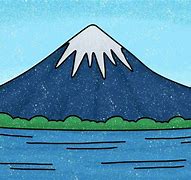 Image result for How to Draw Mount Fuji