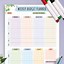 Image result for Weekly Budget Planner Template