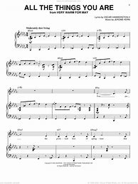 Image result for All the Things You Are Sheet Music