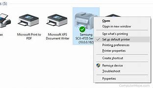 Image result for Set Up Default Printer