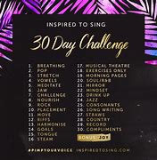 Image result for Singing 30-Day Challenge