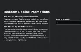 Image result for How to Use Promo Codes in Roblox