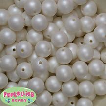 Image result for White Matte Beads