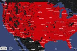 Image result for T-Mobile vs Verizon Map