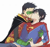 Image result for Batman and Superman Kissing