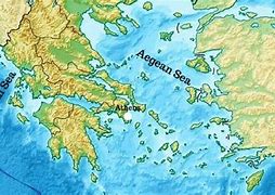 Image result for Map of Aegean Sea