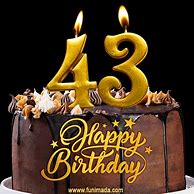 Image result for Birthday Cake with 43