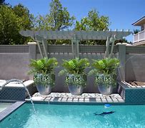 Image result for Flowers around Swimming Pool