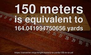 Image result for How Big Is 150 Meters