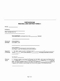 Image result for Michigan Land Contract Form