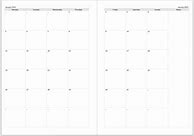 Image result for 2 Months per Page Calendar