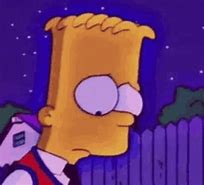 Image result for Pinterest Bart Simpson Sad GIF