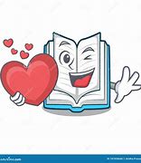 Image result for Book with Heart Bookmark Clip Art
