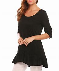 Image result for Solid Long Sleeve Tunic