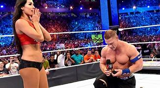 Image result for John Cena and Nikki Bella Ring