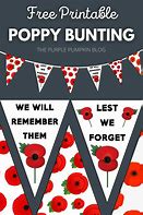 Image result for Remembrance Day Poppy Line