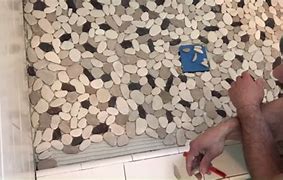 Image result for Fixing Pebble Shower Floor
