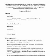Image result for Printable Employment Contracts