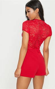 Image result for Red Lace Romper