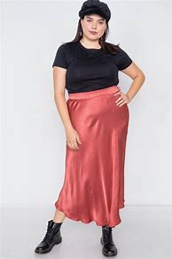 Image result for Clay Color Silk Skirt