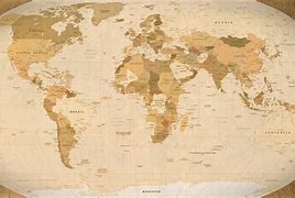 Image result for Vintage World Map Canvas