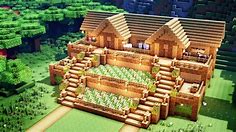 Minecraft: How To Build a Terraced Oak Survival Base Minecraft Map