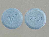 Image result for Blue Pill with V On It