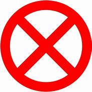 Image result for Red Cross No Sign
