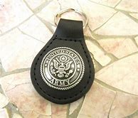 Image result for Leather Key Fob with Concho