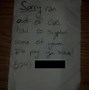 Image result for Funny Notes to Leave On Cars