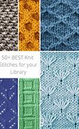Image result for All Knitting Stitches