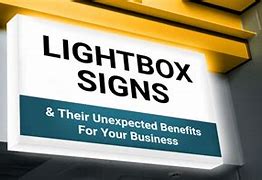 Image result for Light Box Sign