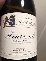 Image result for J M Boillot Meursault Grands Charrons