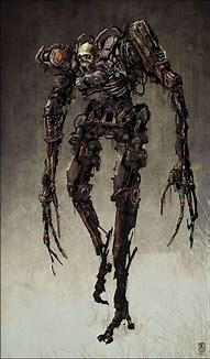 Image result for Robot Warrior Drawings Evil