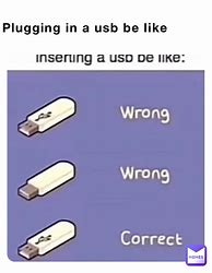 Image result for USB Plug Meme