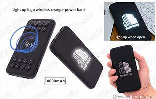 Image result for Light-Up Wireless Charger Power Bank
