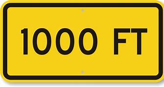 Image result for 1,000 Feet Fall Sign