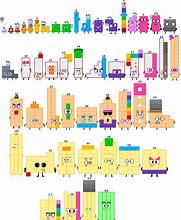 Image result for Number Blocks 40 Character