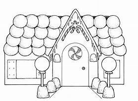 Image result for Gingerbread House Clip Art Black and White Put On