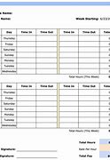 Image result for Weekly Vist Record for Time Sheet