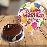 Image result for Picture of Birthday Cake and Balloons