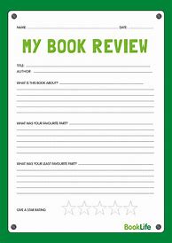 Image result for My Book Review Template