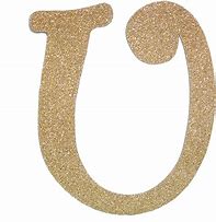 Image result for Glitter Letter U