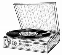 Image result for Drawing of LP and Record Player