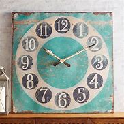 Image result for Turquoise Wall Clock by Spartus