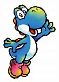 Image result for Super Mario Blue Yoshi