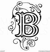 Image result for B Monogram Stencil