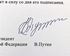 Image result for Putin Signature